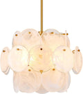 Gold Large Modern Glass Chandelier