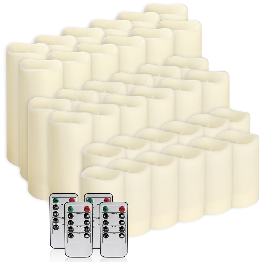36-Pack LED Flameless Candles with Remote Control - Perfect, Parties, and Special Occasions - Create a Magical