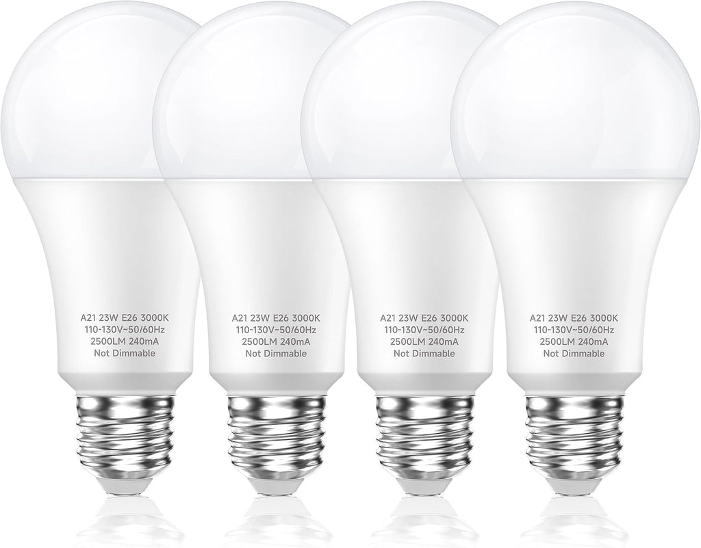 150 Watt Equivalent LED Light Bulb, A21 Bright Warm White 3000K