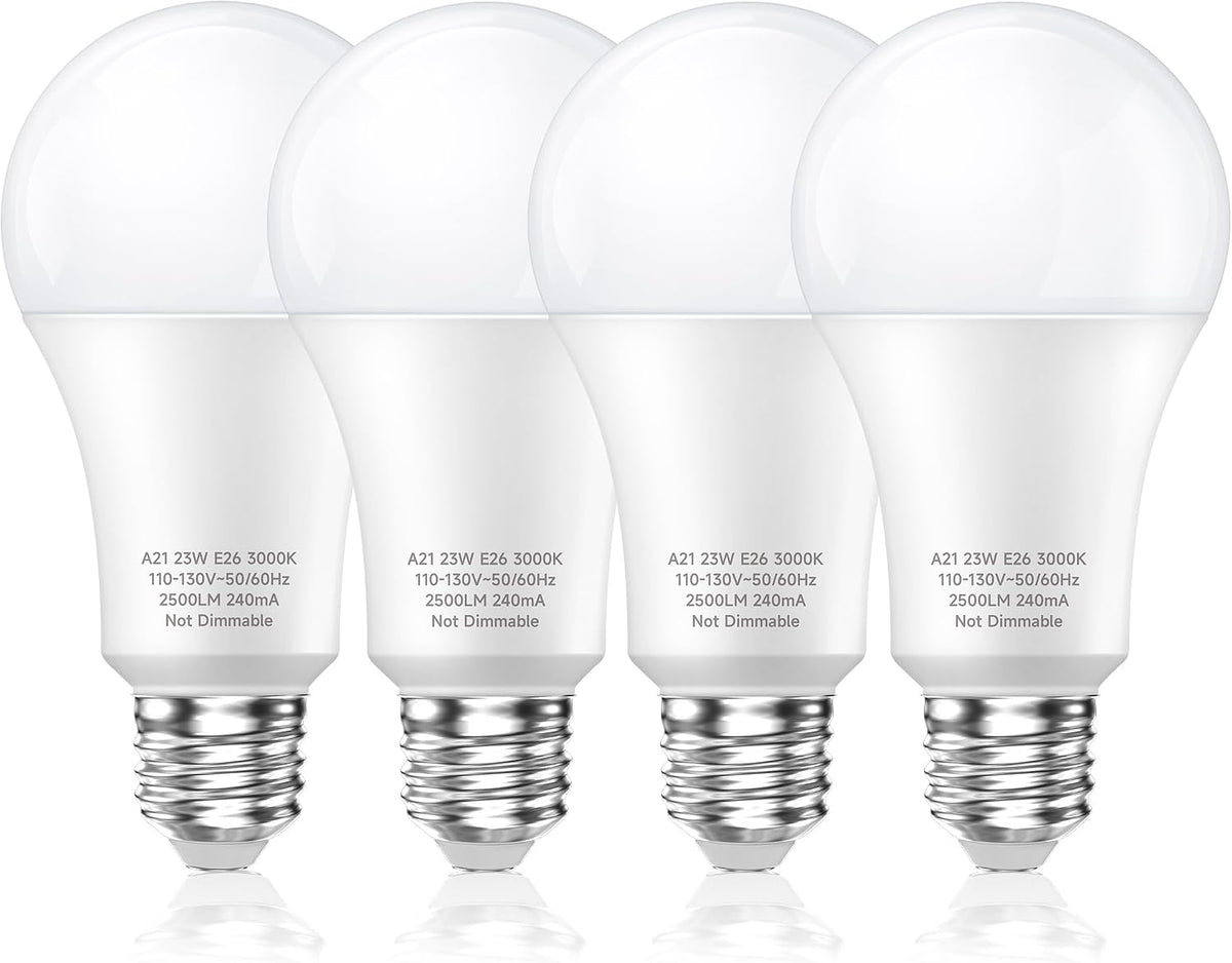 150 Watt Equivalent LED Light Bulb, A21 Bright Warm White 3000K