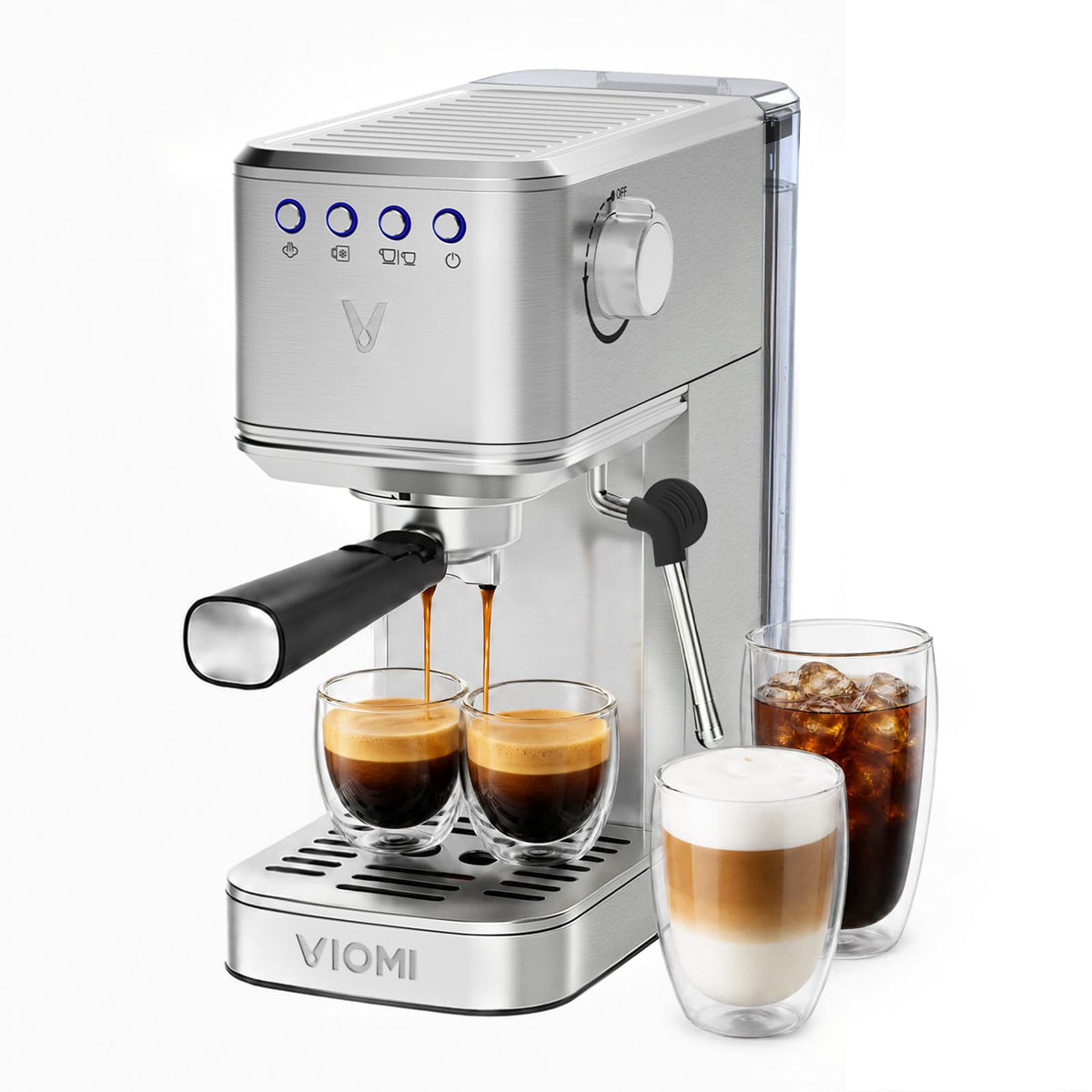 Espresso Machine with Milk Frother, Instant Cold Brew Maker