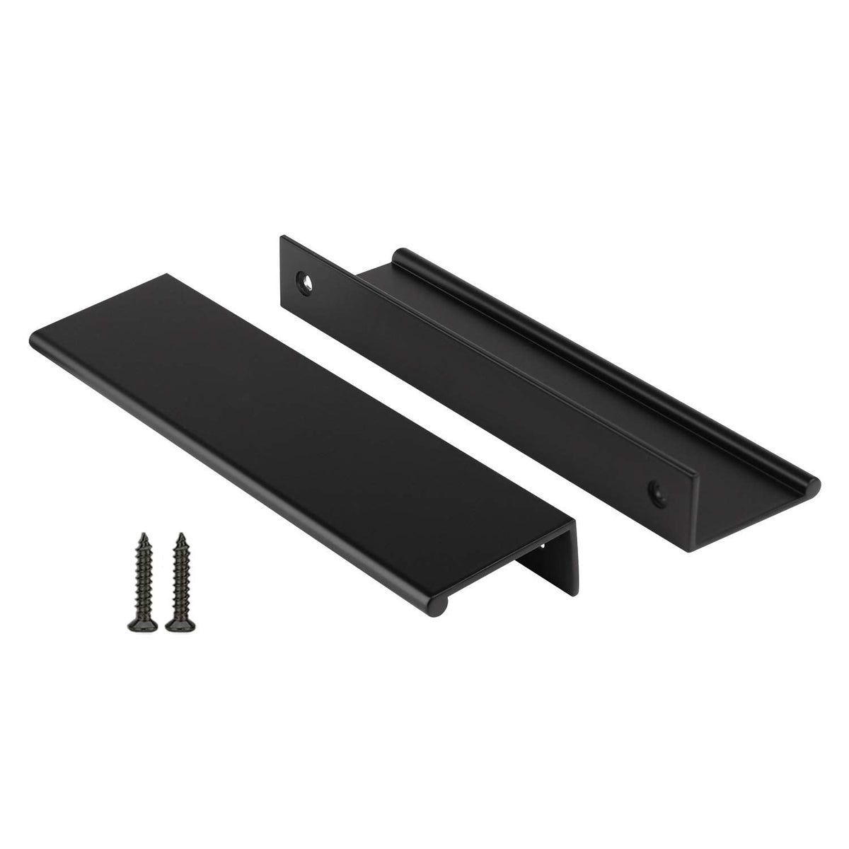 30 Pack Kitchen Cabinet Handles 5-1/16" Black Drawer Pulls Edge Pulls