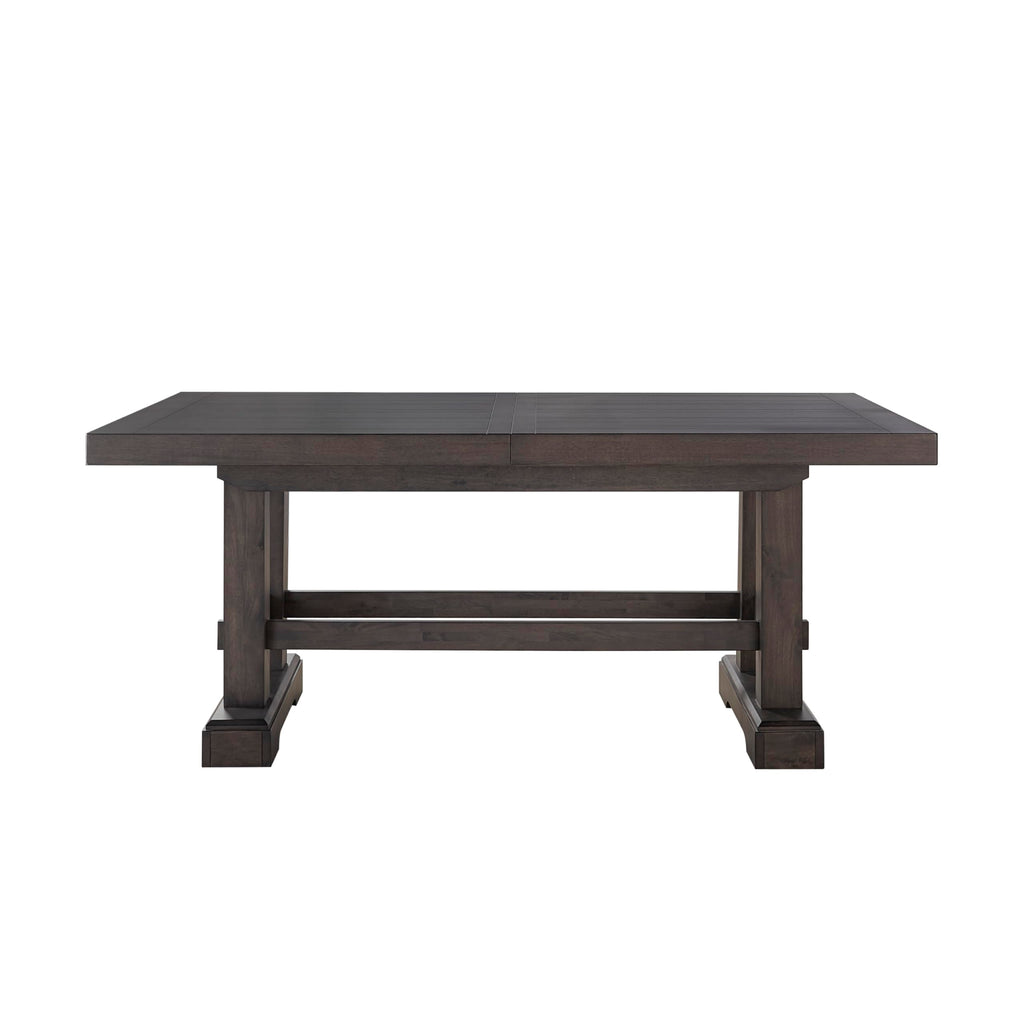 Napa 9pc Dining Table Set, 72"-90"-108" Dining Table w/ 2-18" Leaves, 8 Upholstered Side Dining Chairs