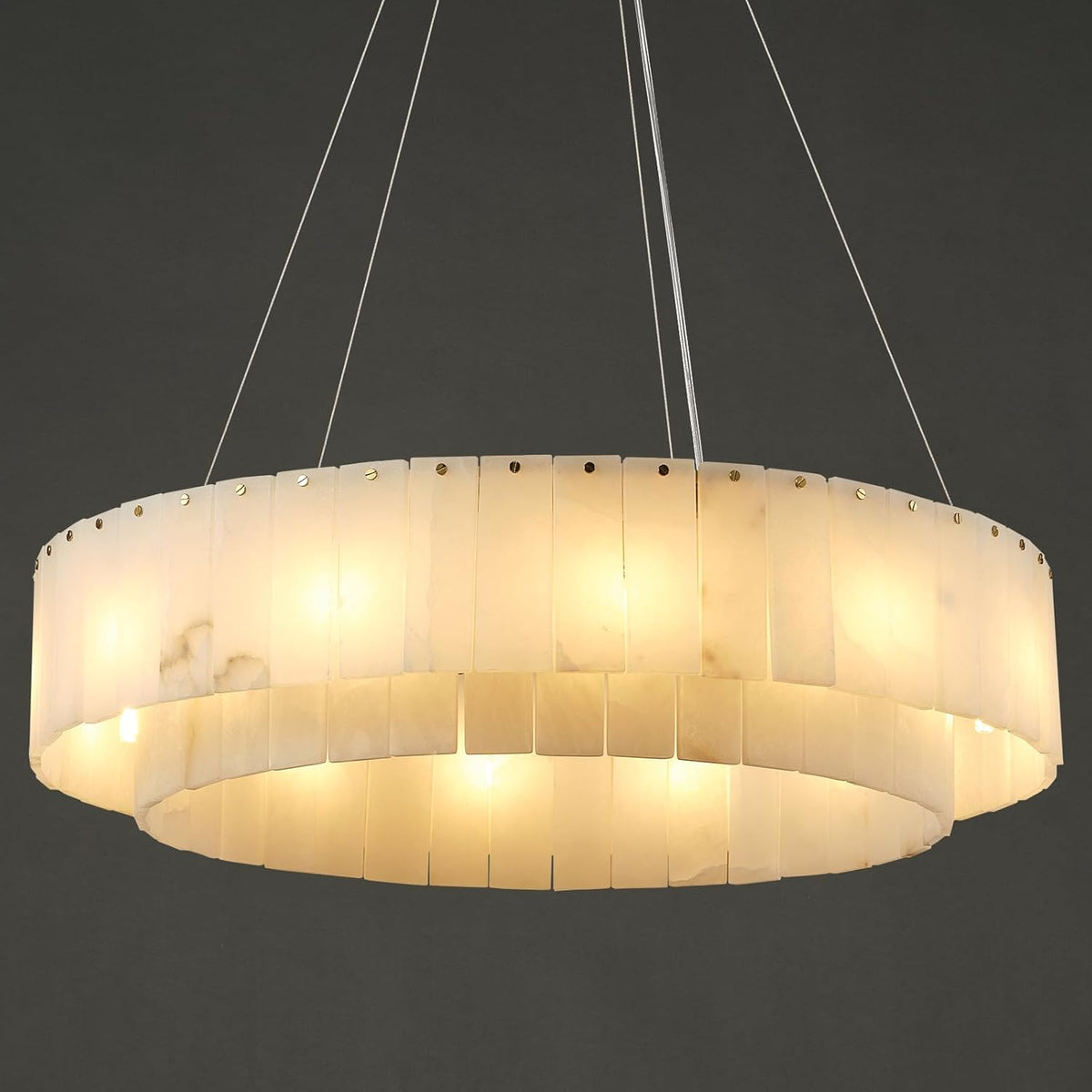31" Modern 2-Tier Round Chandelier