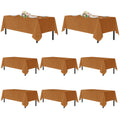Thanksgiving Tablecloths Rectangular 60x120 Inch, 8 Pack Bronze