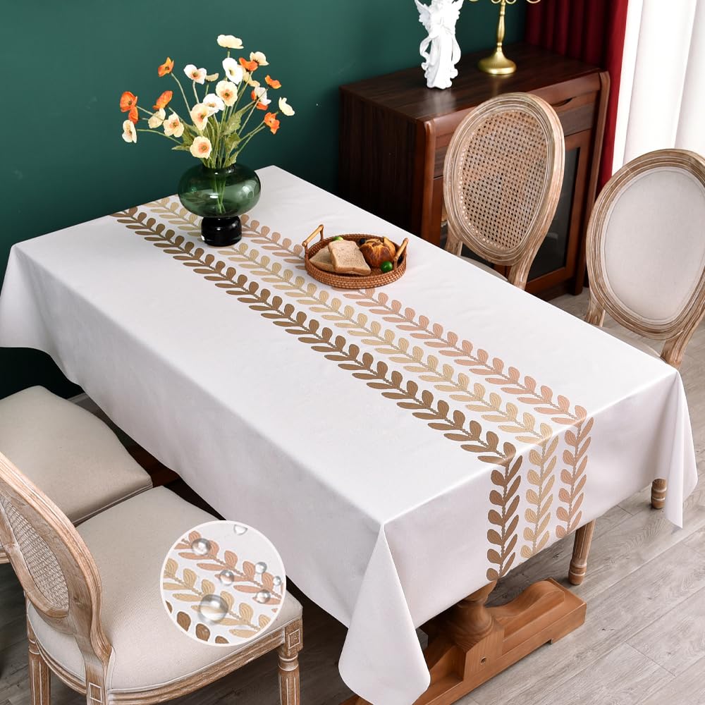 Heavy Duty Vinyl Tablecloths for Rectangle Tables 70x55