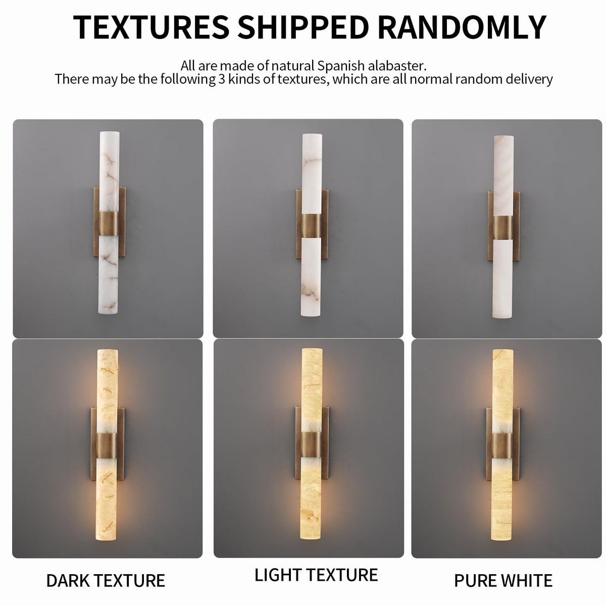 Natural Alabaster Wall Sconce, Brass Wall Sconce, Modern Bronze Marble Sconce, Rust Resistant Vintage Indoor Vanity