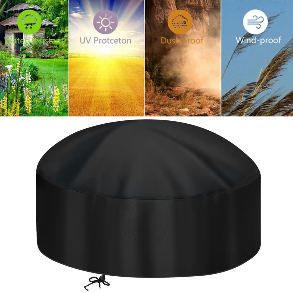 40-Inch Round Fire Pit Cover for 38-40 inch Fire Pit Fire Bowl
