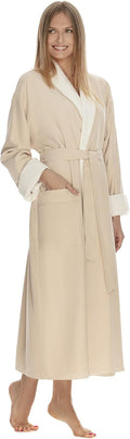 Women's Microfiber Robe by BOCA, Luxury Hotel Bathrobe, Generous Sizing | Full length resort & spa bath robes for
