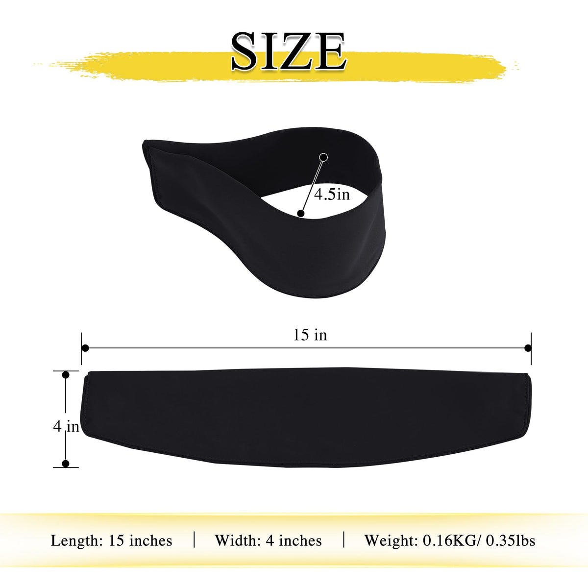 Strong Magnetic Curtain Tiebacks - Natural Decorative Curtain Ties Wide Straps Holdbacks for Modern Curtains (Black