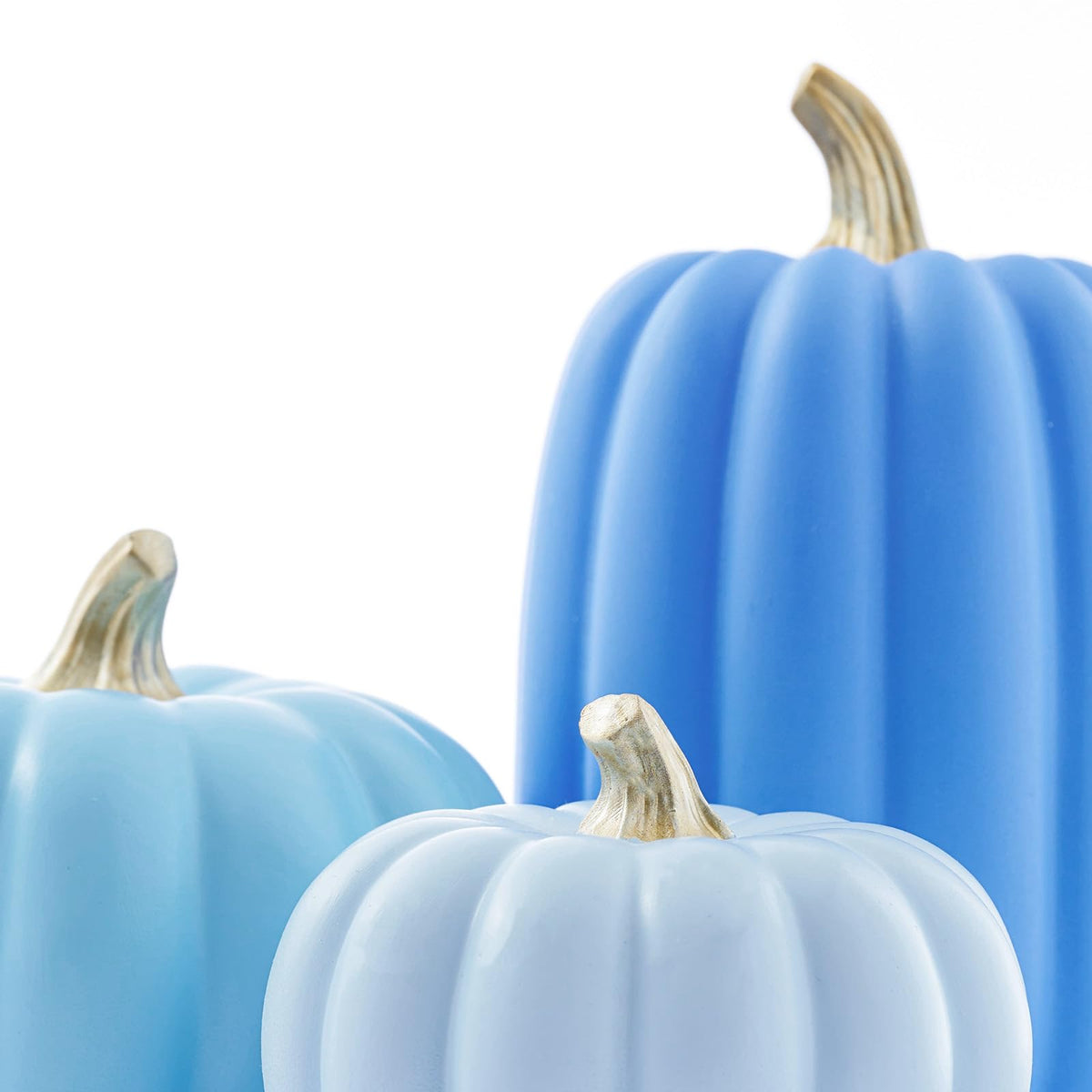 Fall Pumpkin Decor Set of 7, Artificial Fake Pumpkins