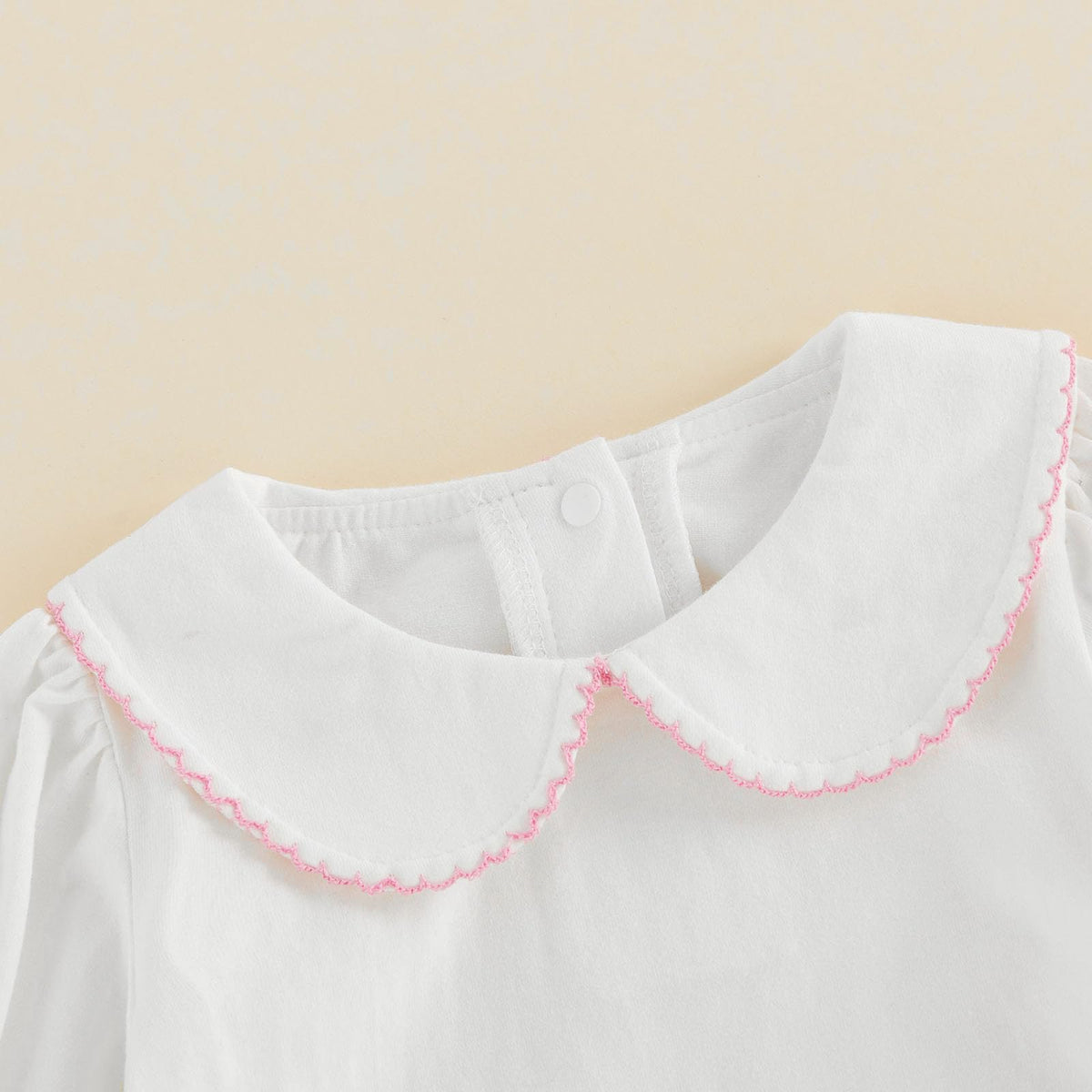 Baby Girl Boy Bubble Romper Infant Peter Pan Collar Bodysuit Sweatshirt Fall Winter Newborn Coming Home Outfit