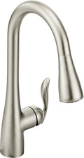 Arbor Spot Resist Stainless One-Handle Pulldown Kitchen Faucet with Sprayer and a Reflex Docking System, Kitchen Sink