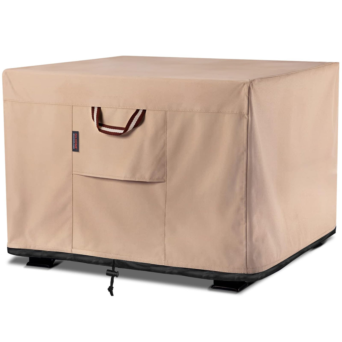 Fire Pit Cover Square 32", 900D Heavy Duty Fabric 100% Waterproof