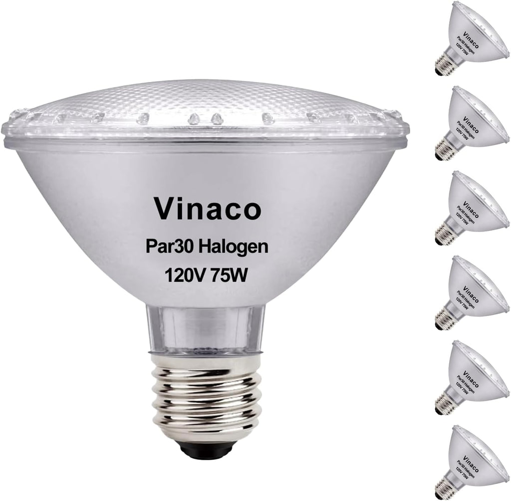 Halogen PAR30 Short Neck Flood Light Bulb Dimmable 75W 120V 2800K