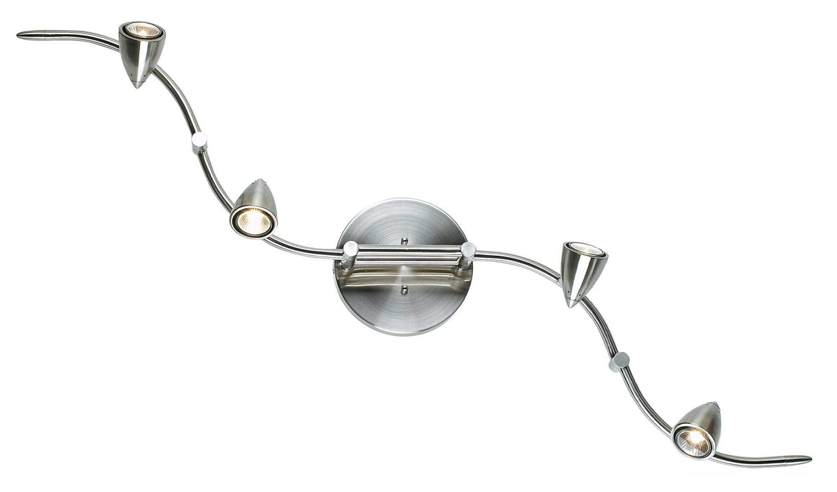 Axel Adjustable Swing Arm 4-Light Fixture LED 49" Wide Track Light Fixture