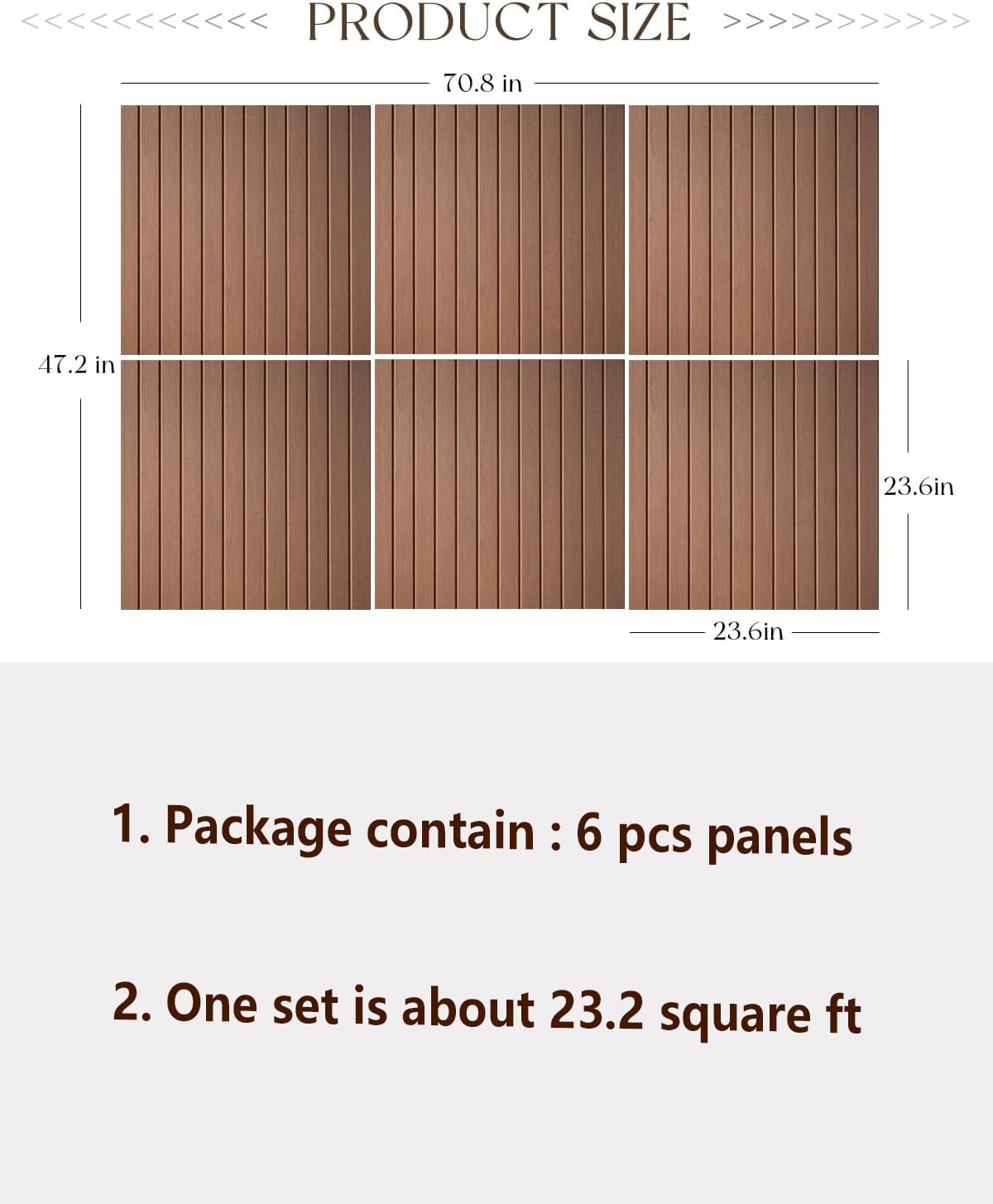 Large Felt Acoustic Wall Panels,Brown stripes, 70.87'' x 47.24''