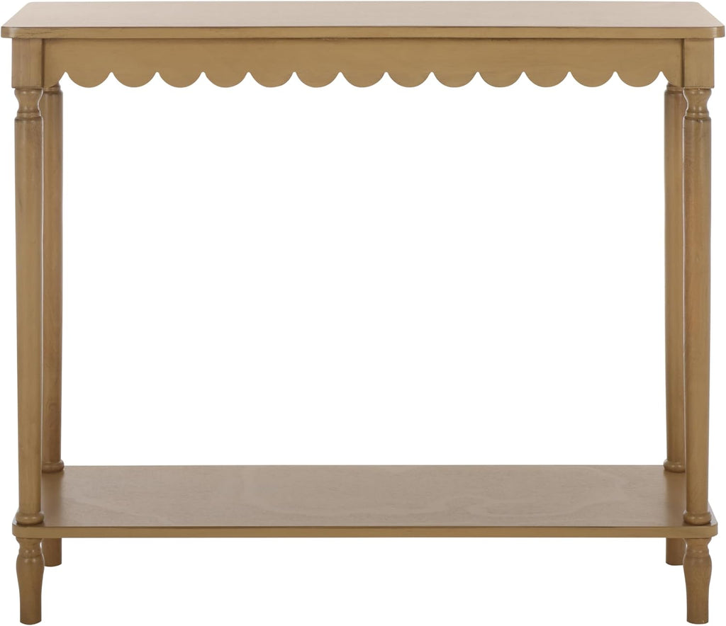 Collection Haven French Country Farmhouse Matte Black Console Table , Foyer