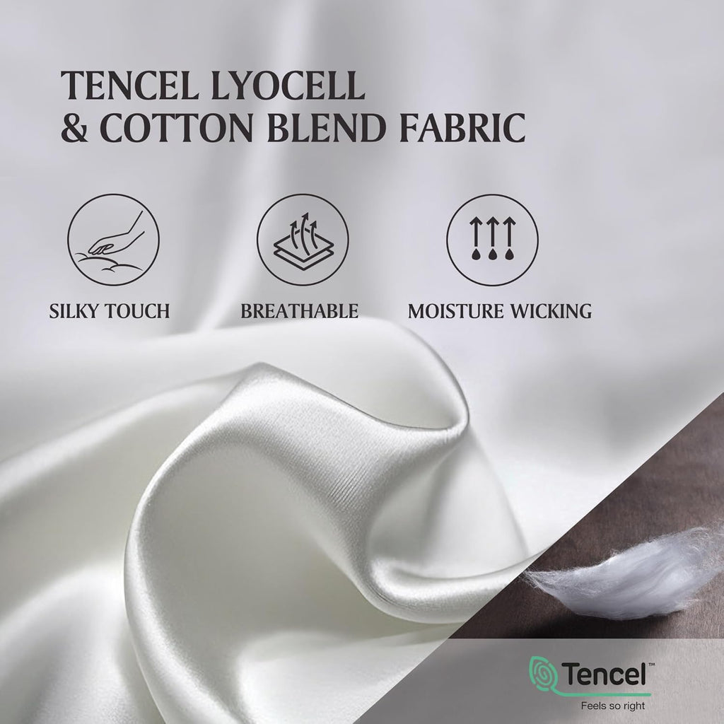55% Tencel Lyocell 45% Cotton Blend Duvet Cover Set