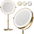 Makeup Mirror, 1X/20X Rechargeable Vanity Mirror with Lights