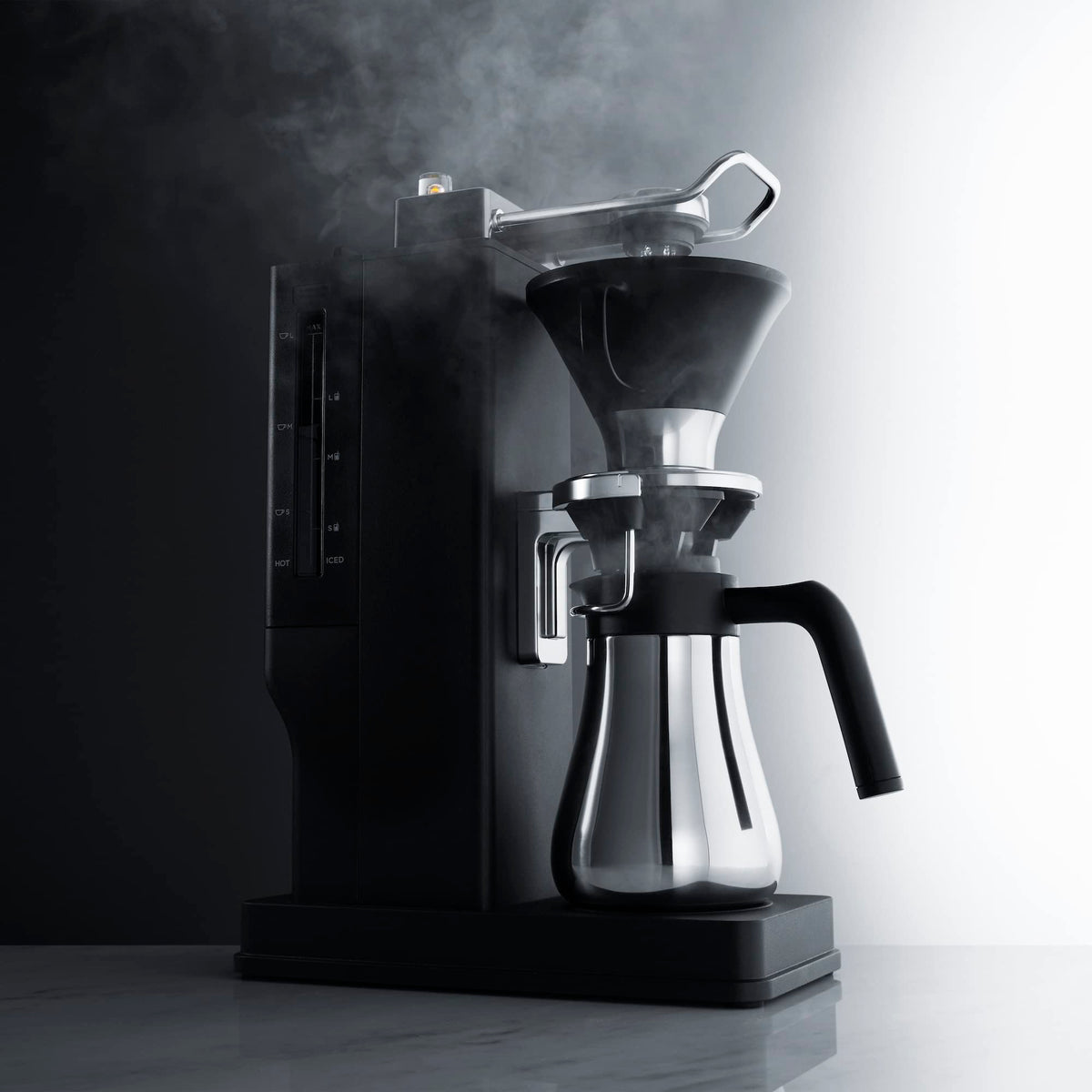 The Brew | Automatic Pour Over Coffee Maker | Clear Brewing Method | Precise Temperature Regulation | Three Brewing