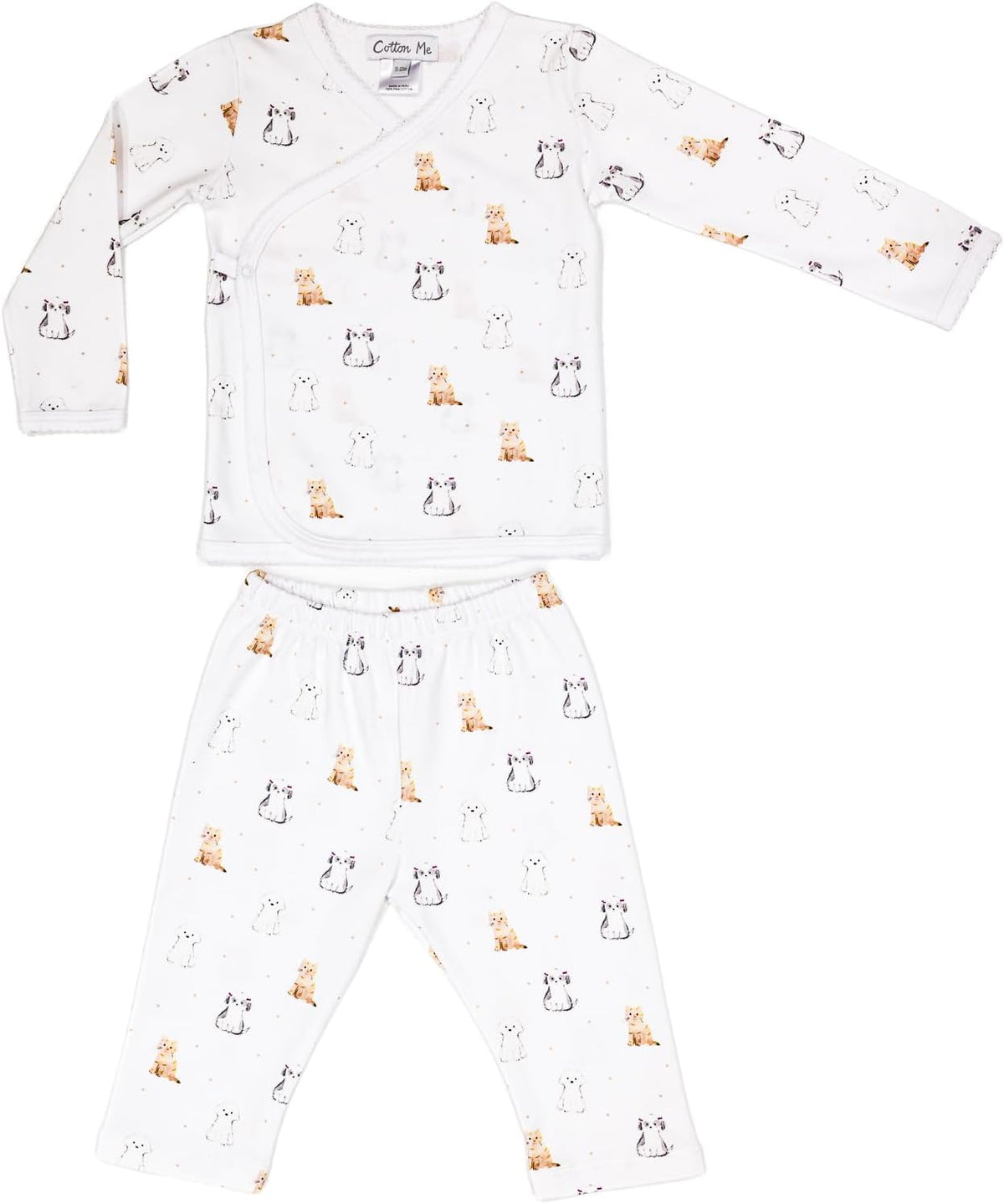 Long Sleeve Kimono Set 100% Peruvian Pima Cotton - Baby Unisex