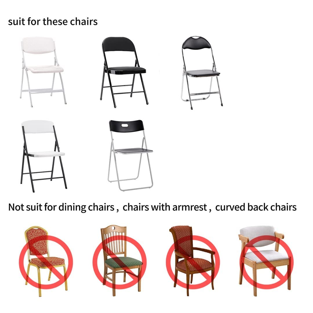12 Pack White Spandex Folding Waterproof Chair Cover, Stretch Chair Cover Protector for Wedding, Party, Dining