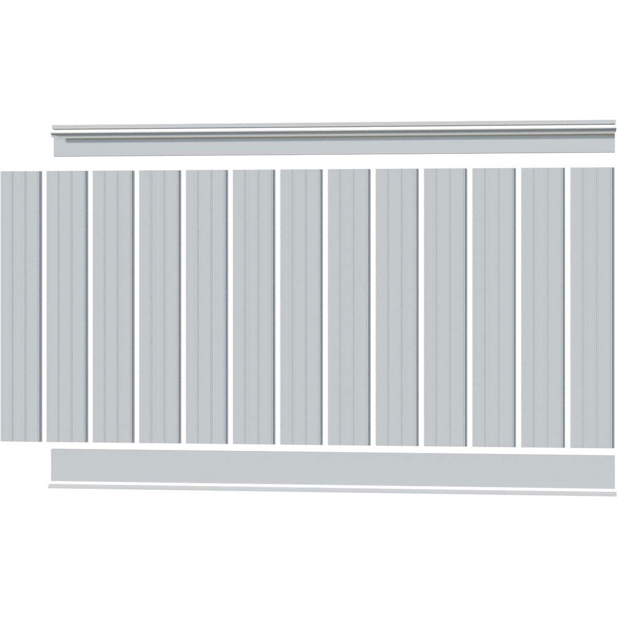 Deluxe Beadboard, 8' Length PVC Wainscoting Kit, 56" Height, White