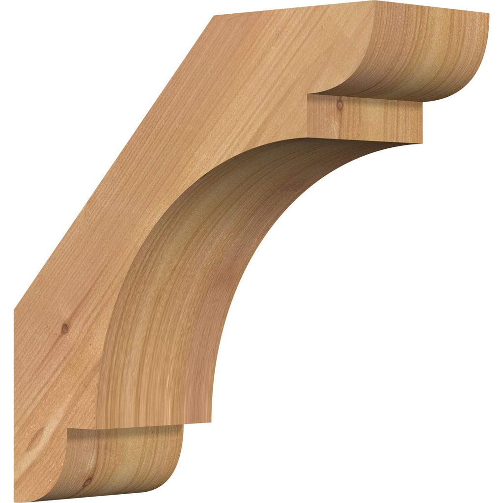 3 1/2"W x 10"D x 10"H Olympic Smooth Knee Brace, Western Red Cedar