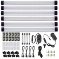 LED Under Counter Light Rigid Bar Kit, Plug in Corded 12V LED Under Cabinet Lighting Dimmable with Switch for Counter