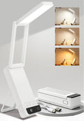 Rechargeable Desk Lamp, 6000mAh Cordless Table Lamp, Portable Desk Lamp, Reading, Craft, Puzzle - Long-Lasting