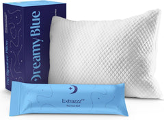 Signature Adjustable Shredded Memory Foam Pillow King | CertiPUR-US Certified | Bamboo Rayon Cover | Side Back