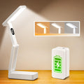 Small Desk Lamp,10000mAh Battery Operated Lamp,3 Colors+Dimmable Desk Light,LED Desk Lamp with Digital