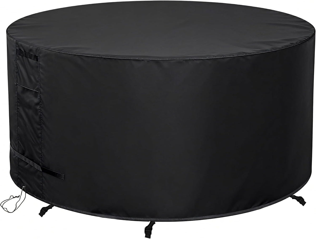Round Patio Furniture Cover 84" Dia x 44" H Waterproof, Outdoor Round Table Cover for Tall Bar Height Table and