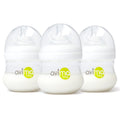 4 oz Anti Colic Baby Bottles with Slow Flow Nipples. 0-3M (Set of 3)