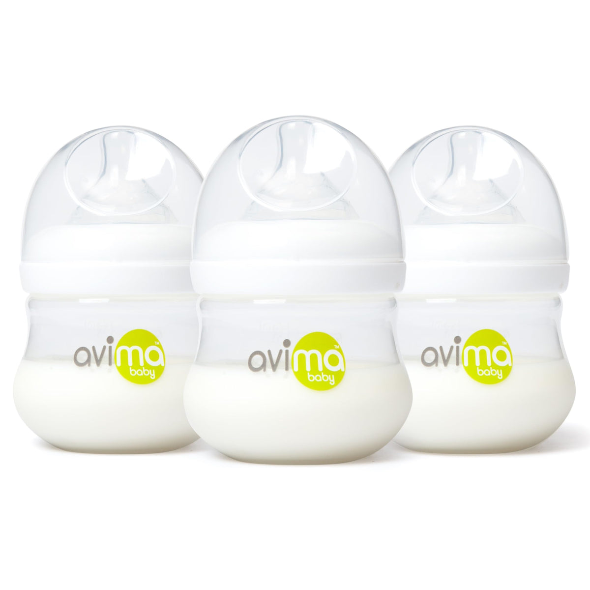 4 oz Anti Colic Baby Bottles with Slow Flow Nipples. 0-3M (Set of 3)