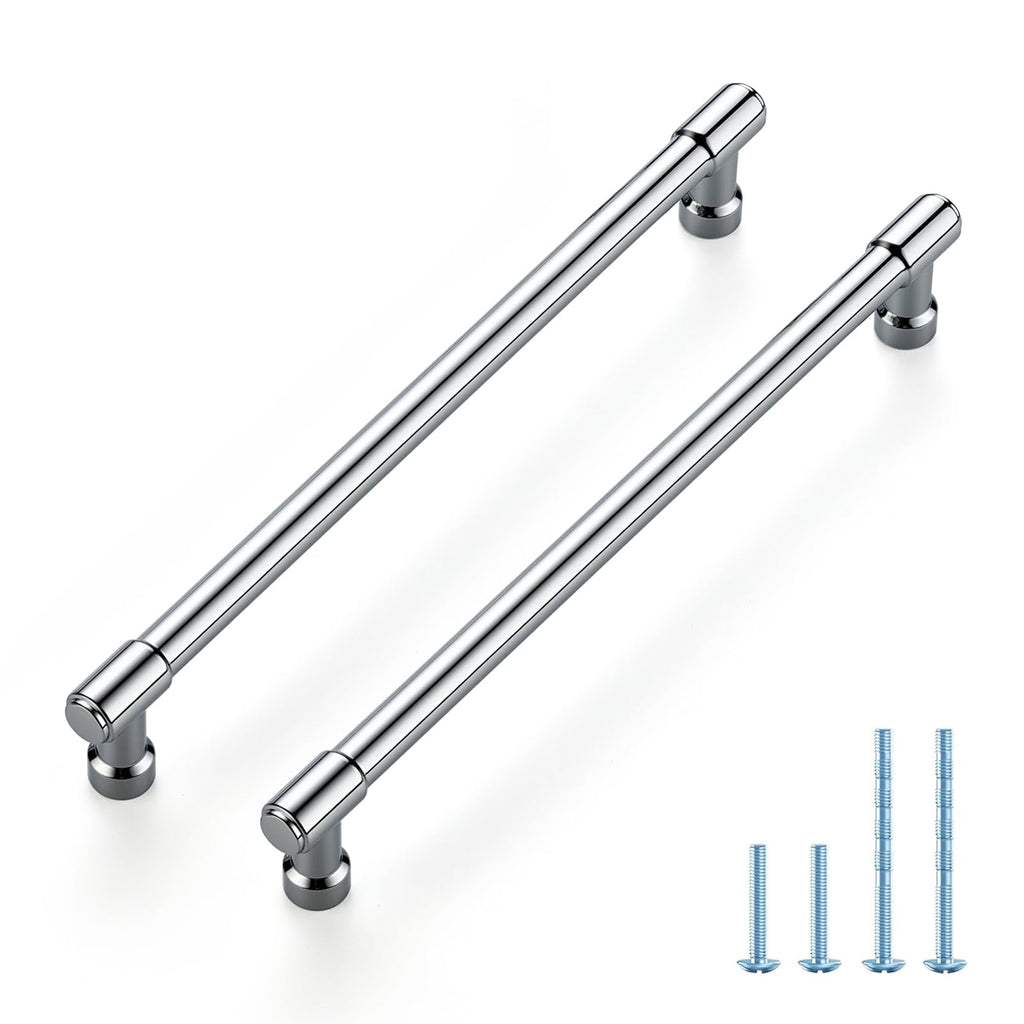 Polished Chrome Cabinet Handles Modern Pulls,7-1/2 Inch,10 Pack