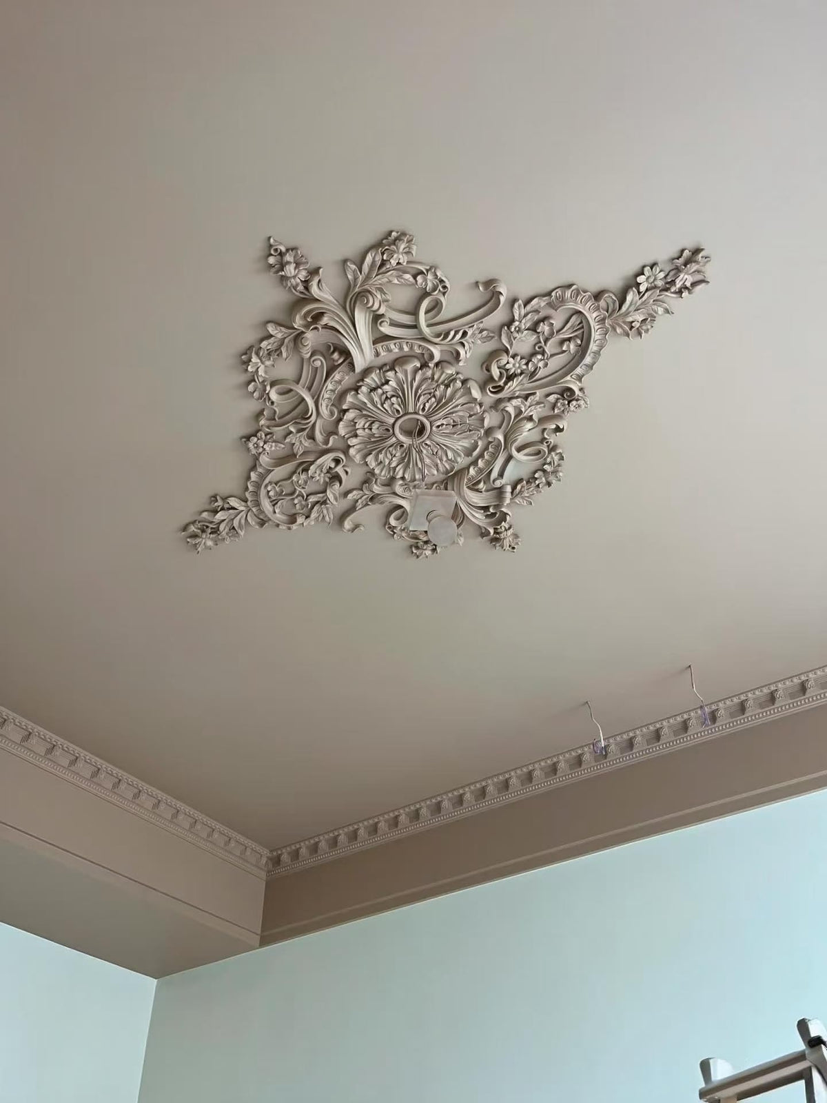Pieced Pattern Ceiling Medallion Ceiling Medallions for Light Fixtures Split Ceiling Medallion White Ceiling Fan