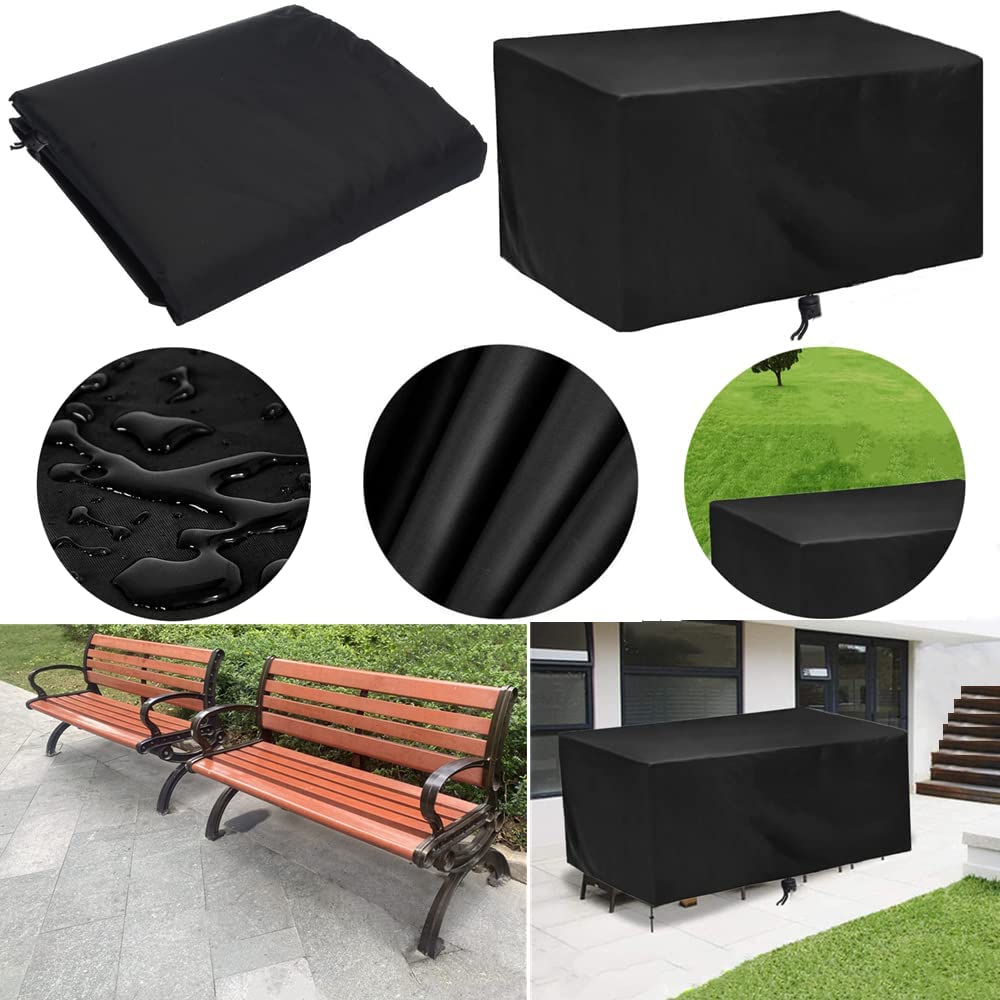Patio Furniture Covers, Outdoor Furniture Cover Waterproof, 78.7"L x 62"W x 30"H Outdoor Table Chair and Sofa Covers