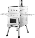 Outdoor Sauna Hot Tent Stove, Rocket Stove Heater, Portable Camping Wood Stove for Dry Sauna