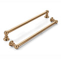 2 Pack 10 inch(256mm) Hole Center Champagne Bronze Cabinet Pulls Honey Brass Solid Heavy-Duty Champagne Brass Cabinet