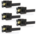 Privacy Door Levers, 5 Pack Oil Rubbed Bronze Door Handles Interior Heavy Duty Bed and Bath Keyless Door Locksets
