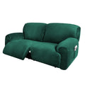 Extra Wide 75" - 100", Reclining 2 Seater Sofa Cover, Extra Wide Reclining Love Seat Slipcover, 6-Piece Velvet