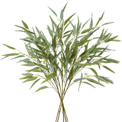 Artificial Plants, 6PCS 39" Green Eucalyptus Faux Branches for Vase, Faux Greenery Stems Artificial Plants for Shop
