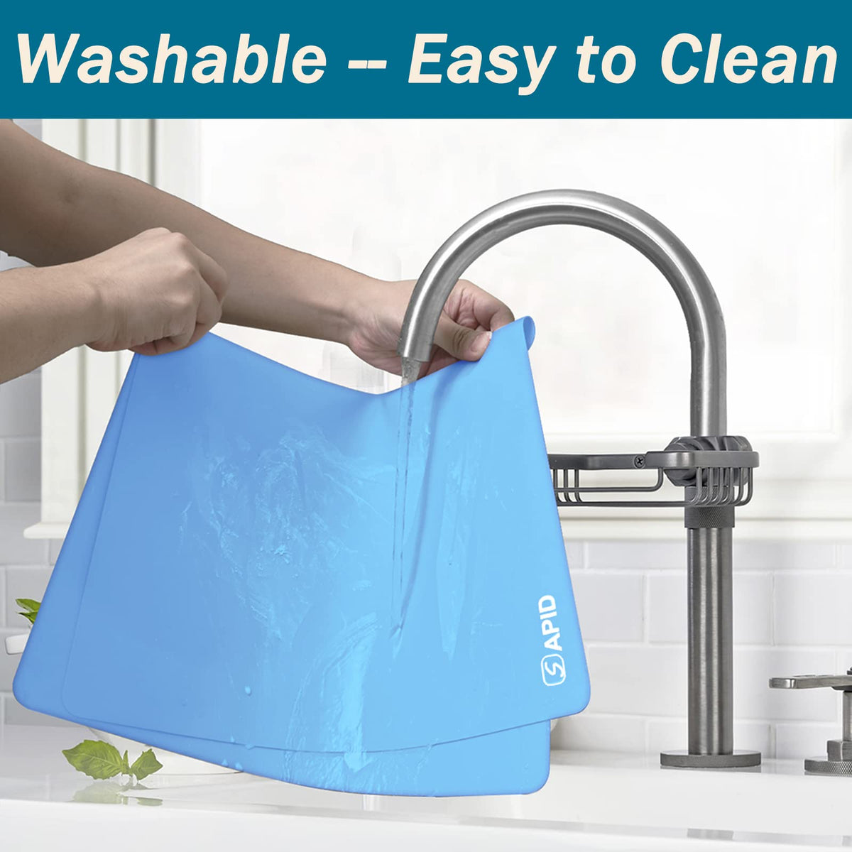 Extra Large Silicone Mat Kitchen Counter Heat Resistant Table Mat 36" x 24"