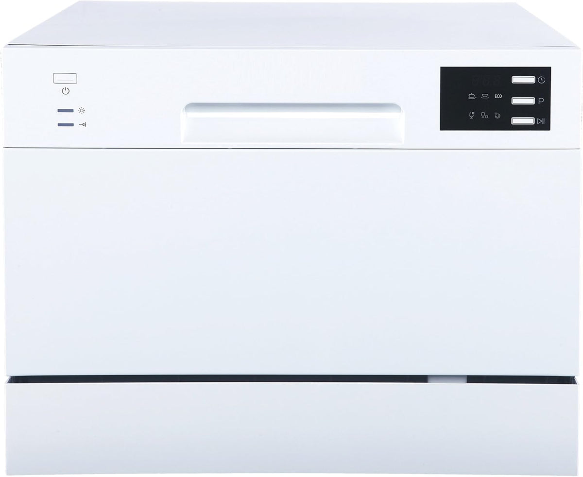 SD-2225DWA Countertop Dishwasher with Delay Start & LED - White