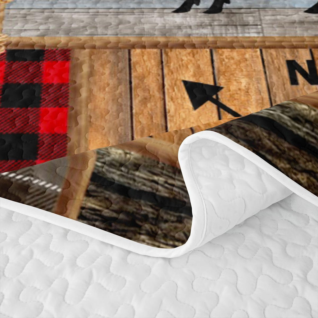 Vintage Rural Bear Deer Quilts