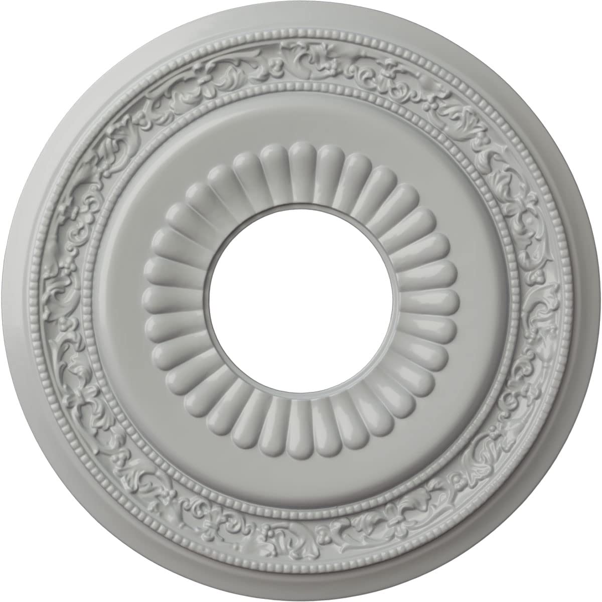 Lauren Ceiling Medallion fits Canopies up to 6 1/4, Frost