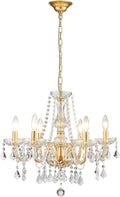Modern K9 Crystal Chandelier with Layered Clear Drops for Dining