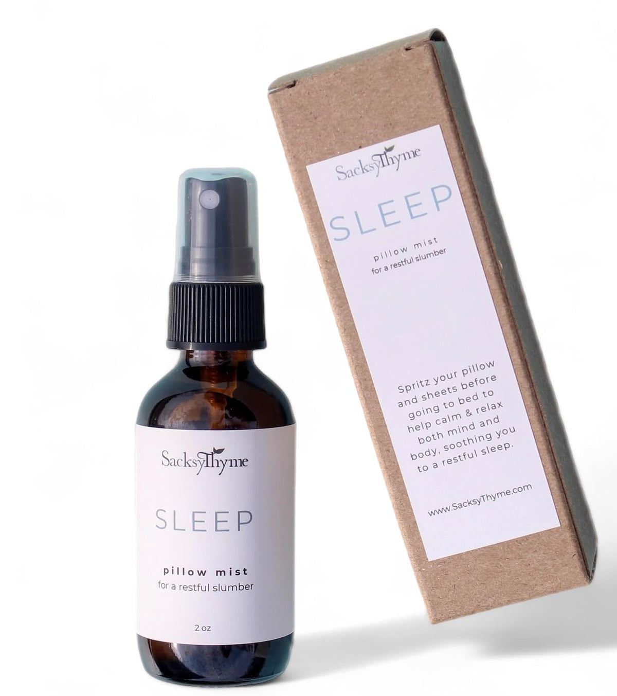 Sleep Pillow Spray for Relaxation - Natural Lavender Chamomile Aromatherapy Mist, Plant-Based Calming Linen & Bedroom - Set of 2